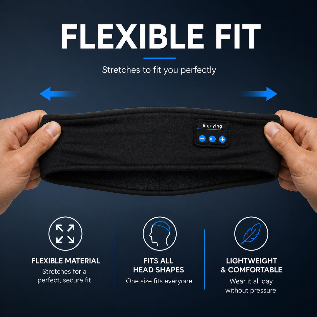 SleepBand Pro – Bluetooth Sleep & Sport Headband